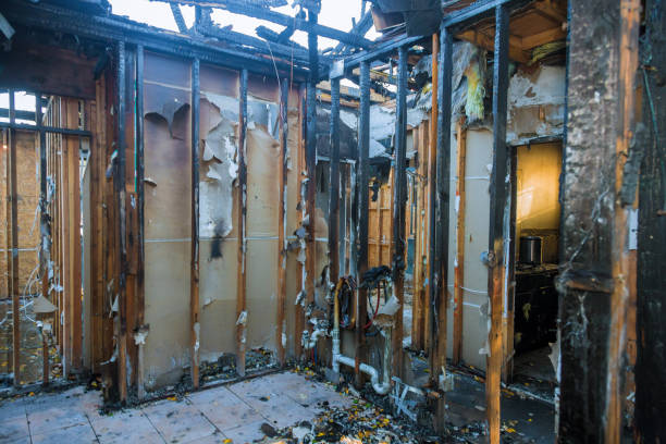Professional Fire Damage Repair technician working in La Conner, WA